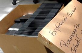 Evidencias incautadas en torno a un caso de pornografía infantil (ilustrativa).