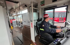 Imagen ilustrativa de uno de los buses eléctricos donados por Taiwán.