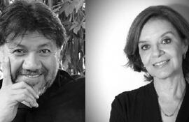 Maestros del Arte 2023: de izquierda a derecha, Rolando Chaparro (música), Esperanza Gill (artes visuales), Mario Toñánez (teatro), Elizabeth Arzamendia (danza) y Gustavo Laterza Rivarola (literatura)