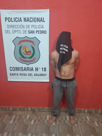 Detienen a un sujeto con frondosos antecedentes en Santa Rosa del Aguaray