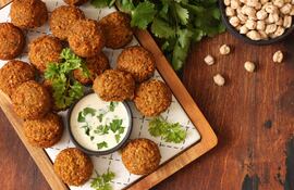 Falafel de garbanzos.