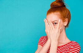 Mujer avergonzada