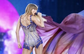 Taylor Swift durante un concierto en el MetLife Stadium de Nueva Jersey como parte de su gira 'Eras Tour', el 26 de mayo.