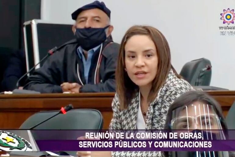 Verónica Ojeda acompañó al ministro de Urbanismo, Dany Durand, a defender el programa Fonavis ante la comisión de Viviendas, en la Cámara de Diputados.