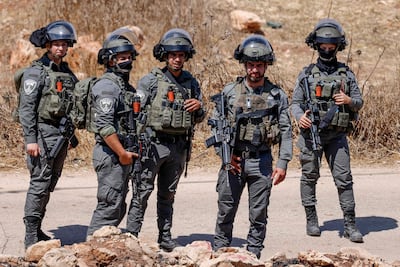 Soldados israelíes cerca de Ramala, en Cisjordania ocupada.