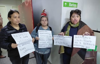 Vecinos de Asunción reclaman celeridad para la adjudicación del itinerior de la línea 16.2 y rechazan buses chatarras.