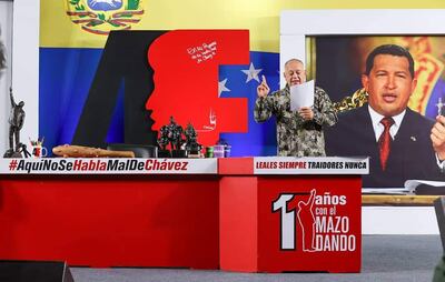 Diosdado Cabello, ministro de Interior, Justicia y Paz del ministro de Interior.