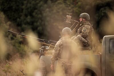 Soldados ucranianos entrenan en Kiev, el pasado jueves.