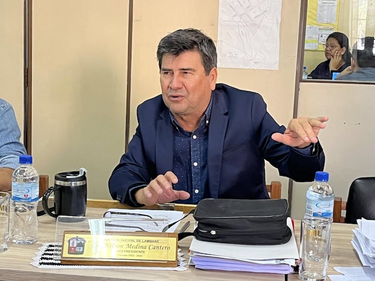 Nelson Medina, concejal del PLRA y candidato a intendente de Lambaré.