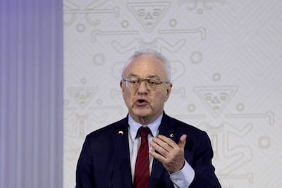 El canciller de Uruguay, Mario Lubetkin.