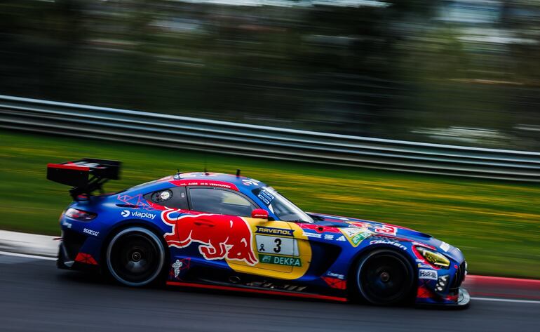 El Mercedes AMG GT3 #3 estuvo muy cerca del triunfo.