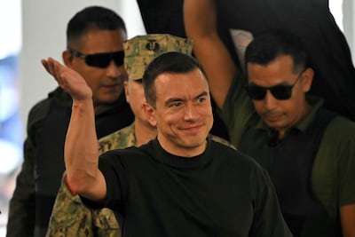 El presidente de Ecuador, Daniel Noboa