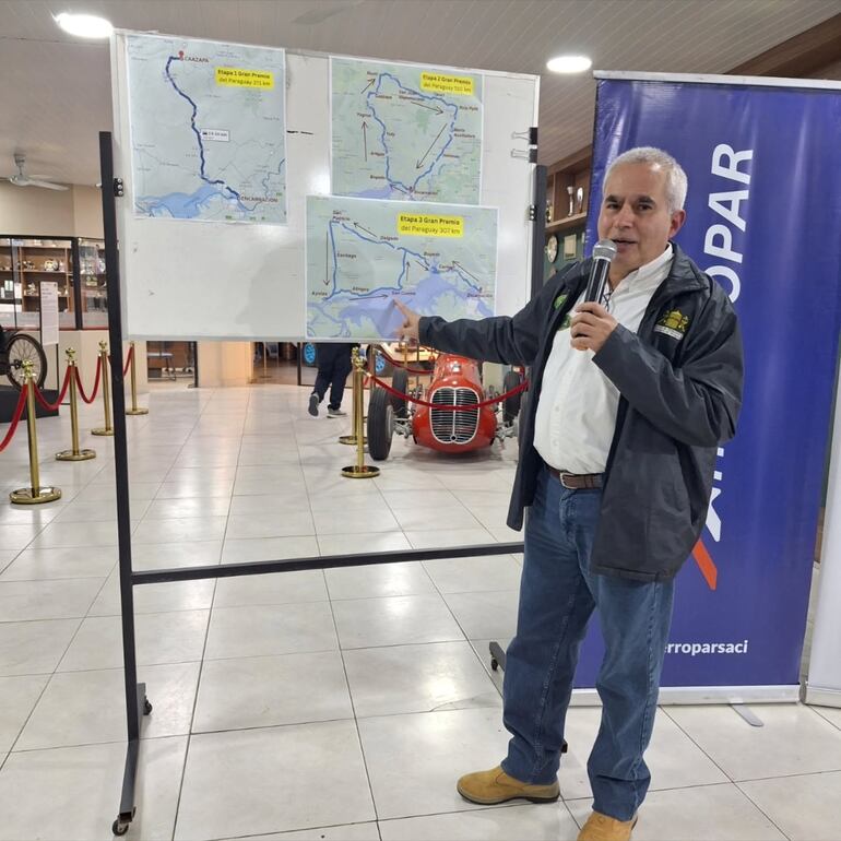 Momento exacto en el cual se daban todos los detalles de lo que serán las tres etapas de la competencia de regularidad.