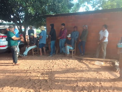 Campesinos detenidos tras intento de invasión a la estancia Lusipar. 