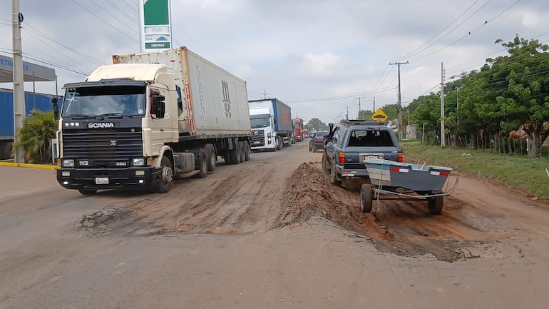 A minutos del casco de la ciudad esta es la imagen de la ruta departamental D071.