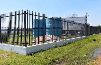 La planta móvil habilitada por la Essap en noviembre de 2019 y actualmente en funcionamiento en San Bernardino.