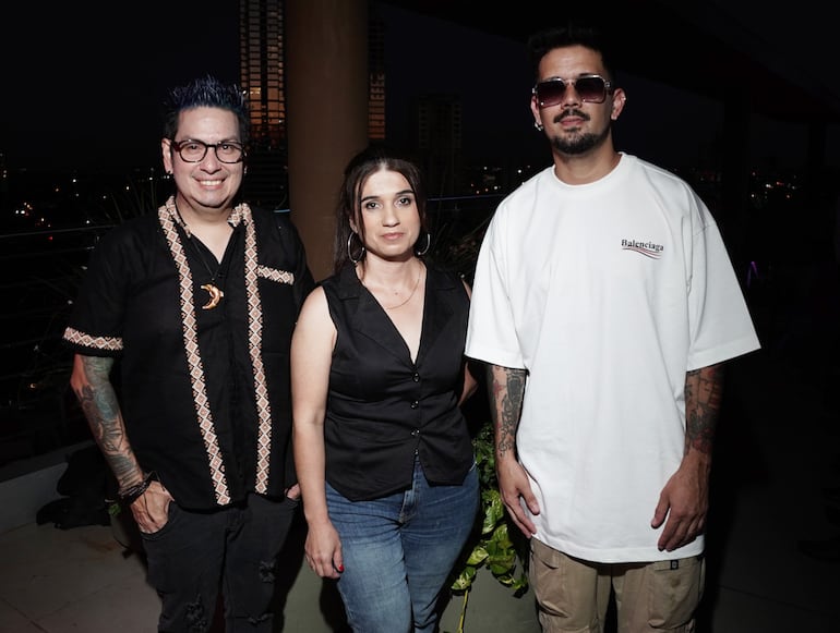 Carlos Sierich, Delia Cabrera y Manuel Paniagua.