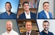 Seis ejecutivos que hoy dirigen importantes empresas en Paraguay.