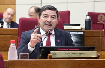 El senador Carlos Núñez Agüero (ANR, HC) tildó de sinvergüenza y transador al fiscal general del Estado, Emiliano Rolón.