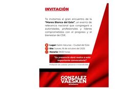 La invitación dirigida a los trabajadores de la salud.