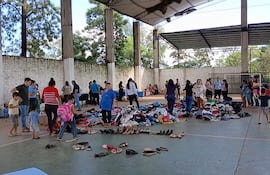 Colecta para damnificados. Para donaciones pueden contactar al número: 0991614348