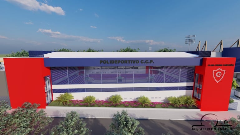 De esta forma quedará el Polideportivo del Club Cerro Porteño.