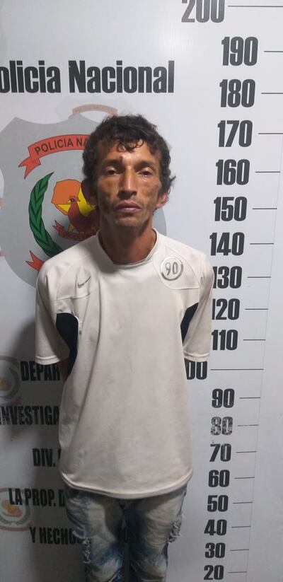 Rafael García fue detenido por agentes de investigaciones en el barrio Ricardo Brugada, luego de una persecución.