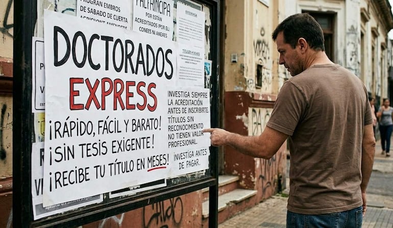 Doctorados exprés:solo 5% de los posgrados están acreditados en Paraguay Doctorados exprés:solo 5% de los posgrados están acreditados en Paraguay