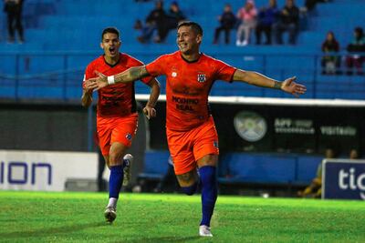 El delantero Fernando Matias Cáceres Agüero (26 años) anotó el segundo tanto en su primera intervención en el partido. (Foto: APF)