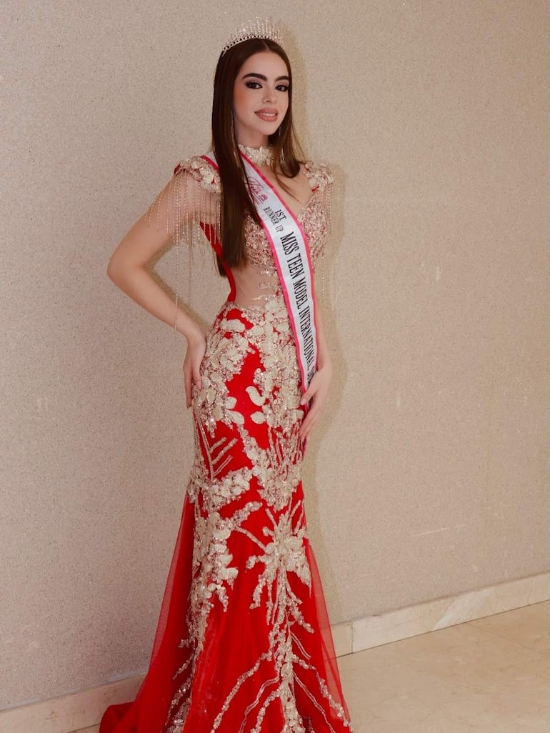 La paraguaya Sofía Marín, primera finalista del Miss Teen Model Internacional - Gente