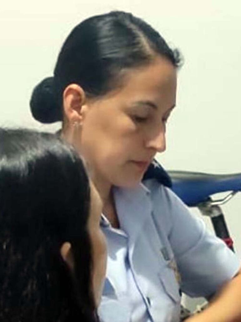 Teniente primero Cinthia María Turró Braga, presa en Paraguay, absuelta en Brasil.