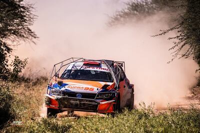 Agustín Alonso y Edgardo Galindo (VW Polo GTI R5) trabajaron bastante en las pruebas en el Chaco (Fotos gentileza de RPM Fotografías).