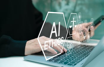 Concepto de ética en el uso de IA.