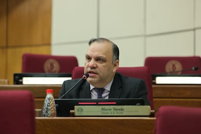 Mario Varela, senador colorado disidente aliado del cartismo. Foto: Prensa Senado.