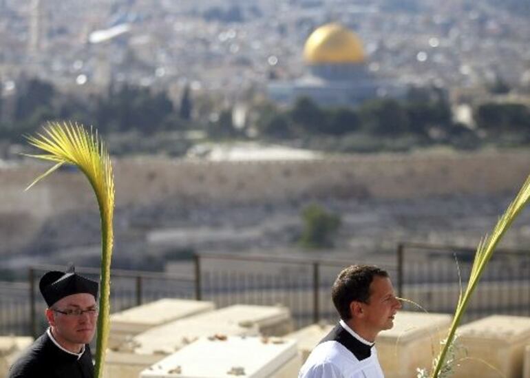 Celebración de Domingo de Ramos, en Jerusalén.  (archivo)