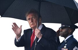 Donald Trump, presidente de Estados Unidos, en la base aérea Andrews, en Maryland.