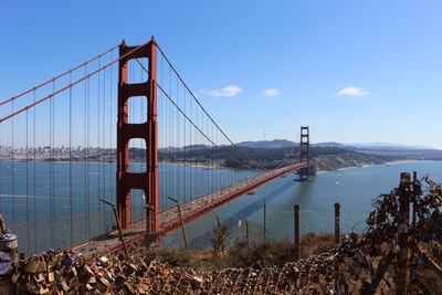 El icónico Golden Gate (Puerta Dorada) en la Bahía de San Francisco.