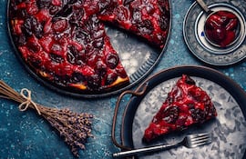 Tarta de cerezas.
