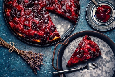 Tarta de cerezas.