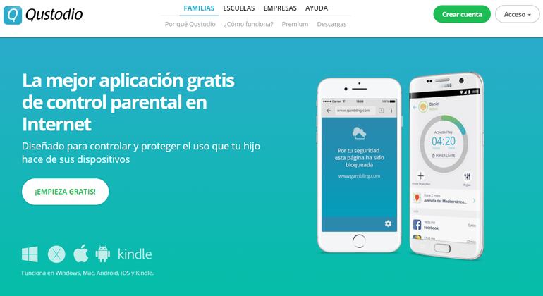 Qustodio, aplicación para control parental