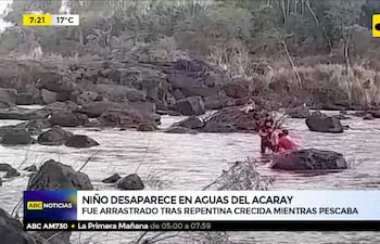 Niño desaparece en aguas del Acaray