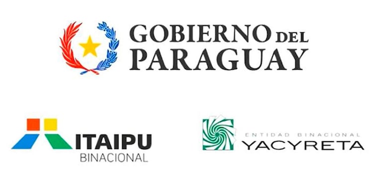 Los spots que se transmitían en GEN incluían los logos de Itaipú y Yacyretá.