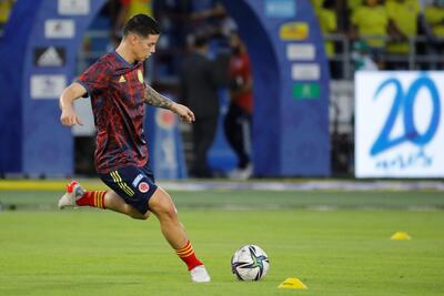 James Rodríguez será titular en Colombia.