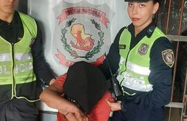 Natalia Soledad Benítez Olmedo, detenida.