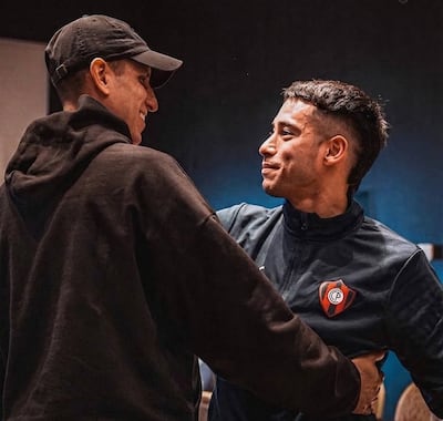 Roberto Junior Fernández (izquierda) y Sergio Araújo, dos de los 11 lesionados en Cerro Porteño.