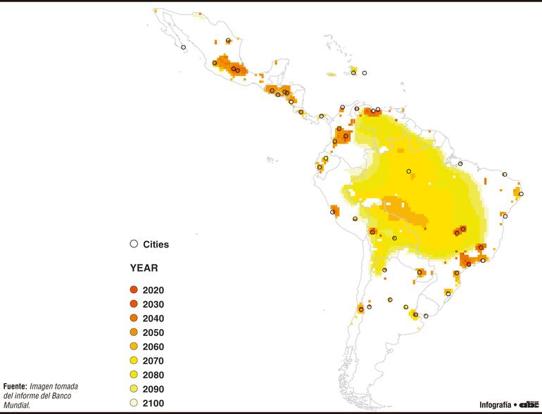 Calor extremo amenaza la economía urbana de América Latina y el Caribe
