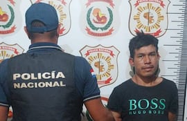 Junior González López, indígena, alias Bobi, capturado por secuestro en Capitán Bado.