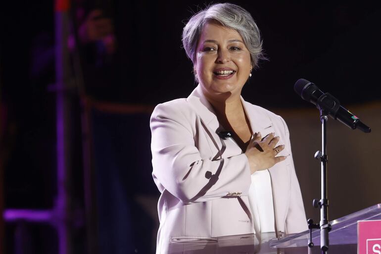 La candidata a la Presidencia de Chile por el partido Unidad por Chile, Jeannette Jara.