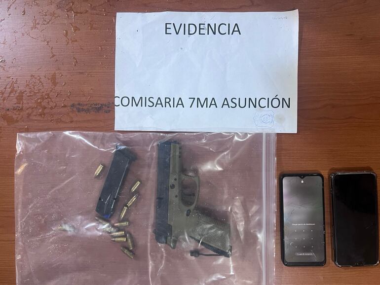 Evidencias incautadas.