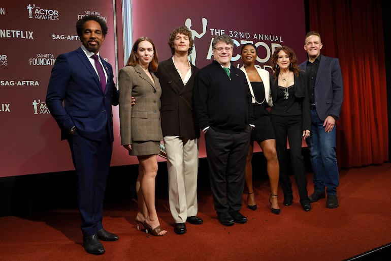 Janelle James, Sean Astin, actual presidente del sindicato de actores SAG-AFTRA; Linda Gierahn, Connor Storrie, Joely Fisher, Mark Bracco, Jason Winston George, Woody Schultz, Elizabeth McLaughlin y Jon Brockett participaron del anuncio de los nominados.